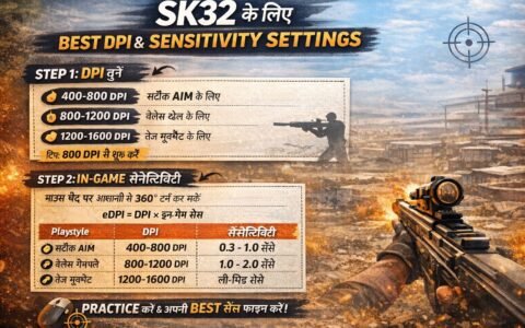 SK32 Game Perfect DPI Sensitivity Settings