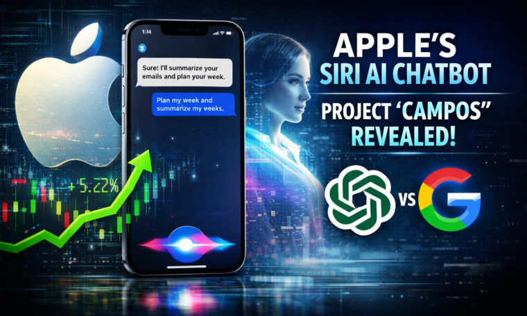 Apple stock surges as the company prepares a major Siri AI chatbot overhaul under Project Campos, signaling a bold move into generative AI