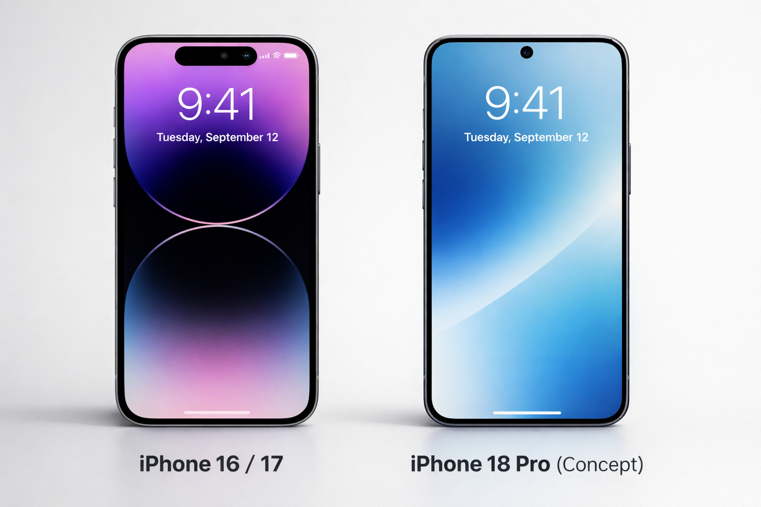 iPhone 18 Pro vs iPhone 17 Dynamic Island comparison