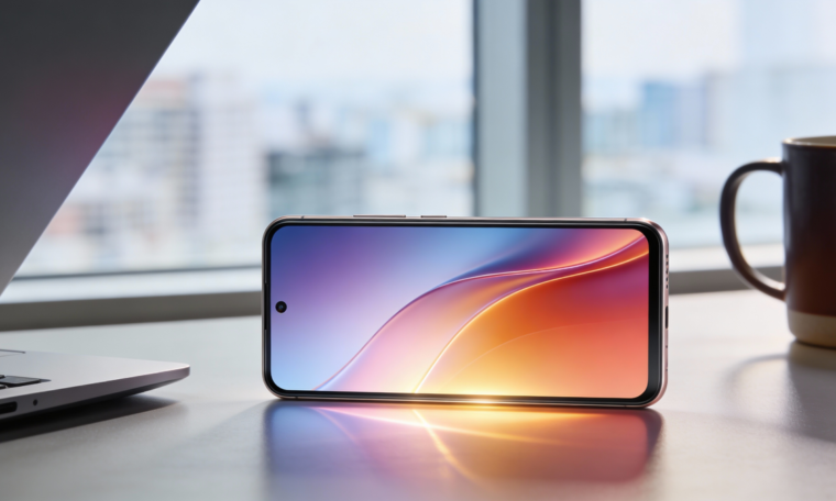 Redmi Note 15 showcasing curved AMOLED display and premium design