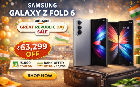 Samsung Galaxy Z Fold 6 on Amazon Great Republic Day Sale 2026 with ₹63,299 discount, bank offers and coupon deals