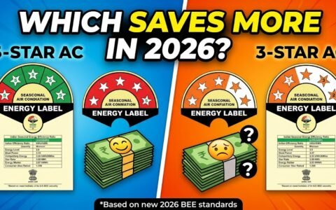 5-Star vs 3-Star AC: Which One Saves More Electricity in 2026?