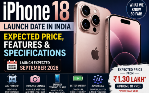 iPhone 18 Launch Date in India: Expected Price, Features and Specifications