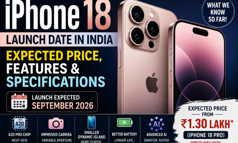 iPhone 18 Launch Date in India: Expected Price, Features and Specifications