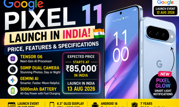 Google Pixel 11 Launch in India: Expected Price, Features and Specifications