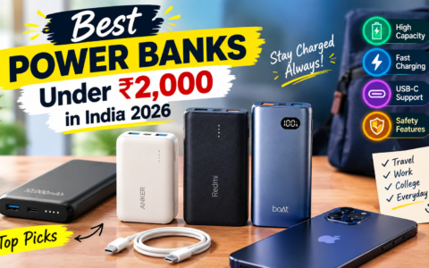 Best Power Banks Under ₹2,000 in India 2026: Top Picks